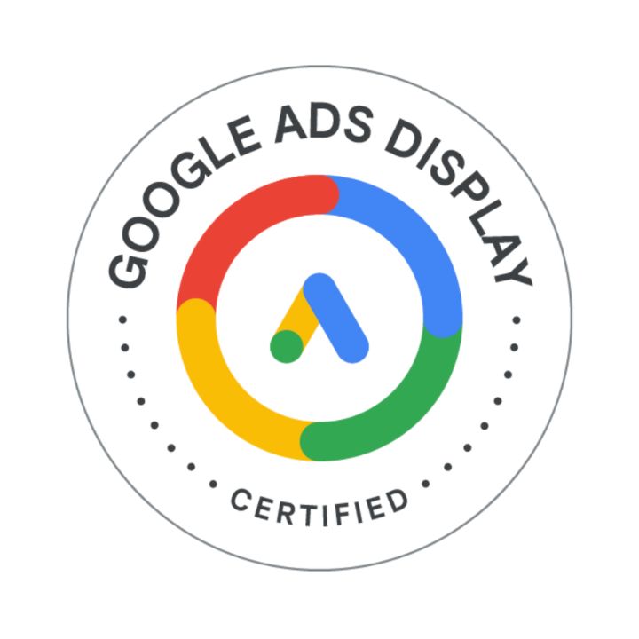 Certificación Google Ads Display de Tachuela, agencia Google Partner en México
